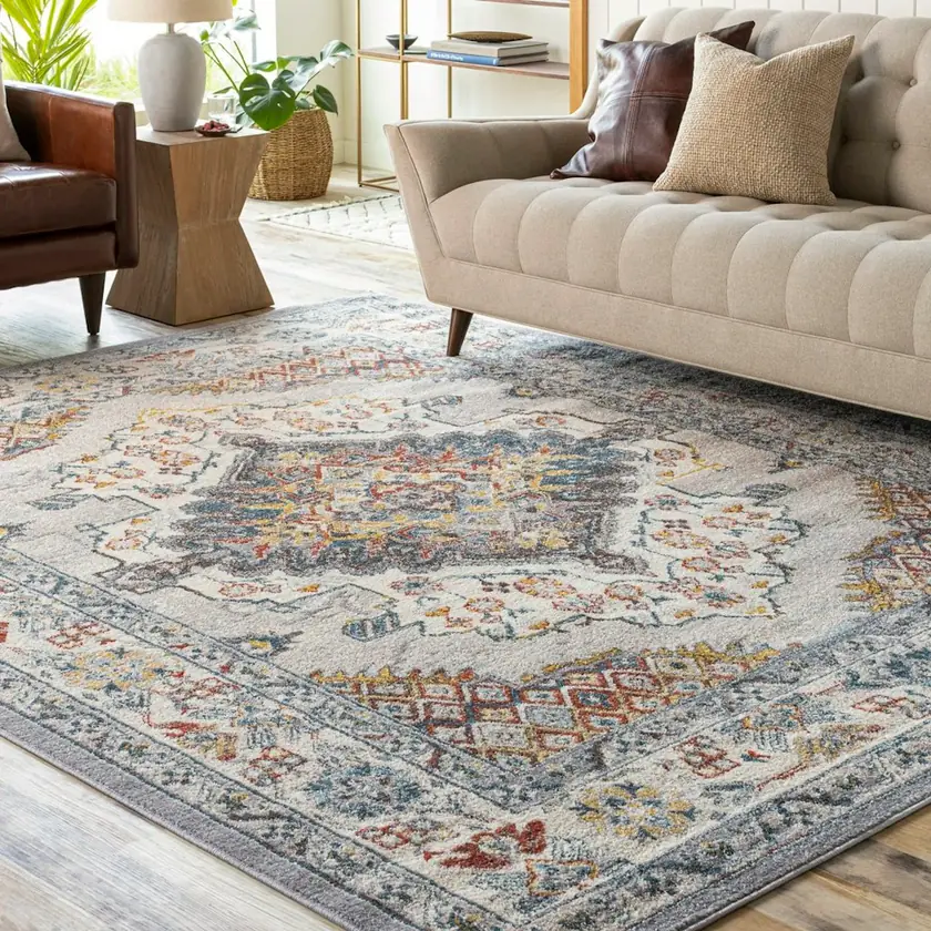 Three Posts Kucera Flatiron Oriental 8 x 10 Area Rug