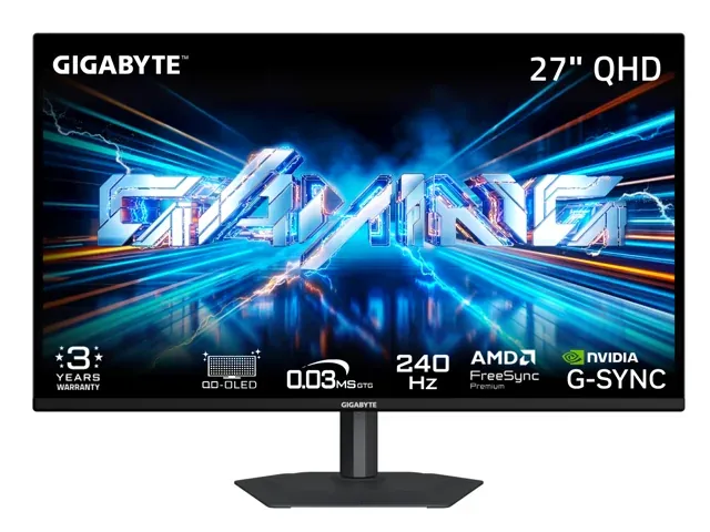 GIGABYTE 27 inch QHD 2K 1440P 240Hz OLED