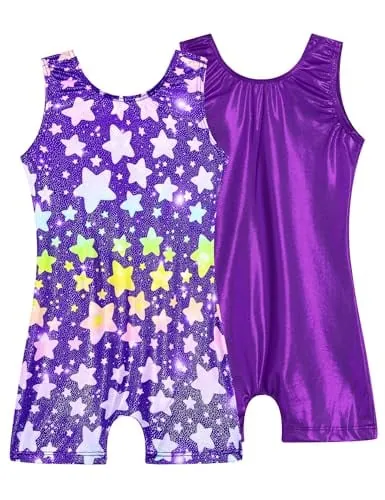 Girls Gymnastics Leotards 2-Pack