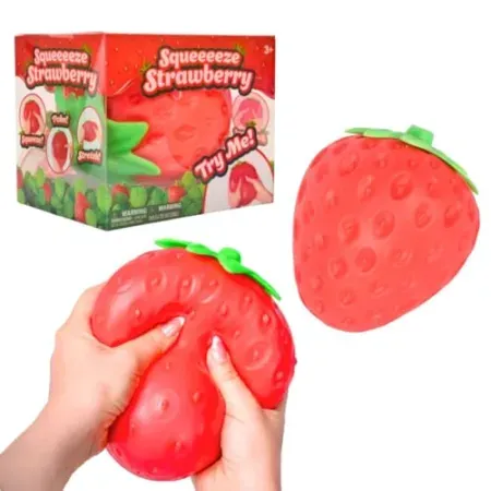 Sunny Days Entertainment Strawberry Squishy Jumbo Stress Ball