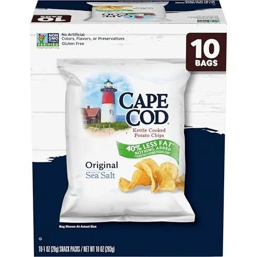 Cape Cod Less Fat Potato Chips 10-Count