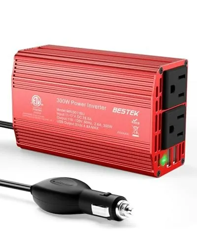 Bestek 300W DC to AC Car Power Inverter