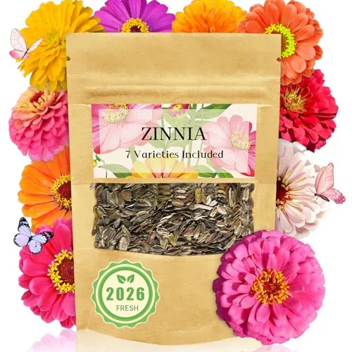 Zinnia Seeds Bulk 5,000+ Mixed Colors