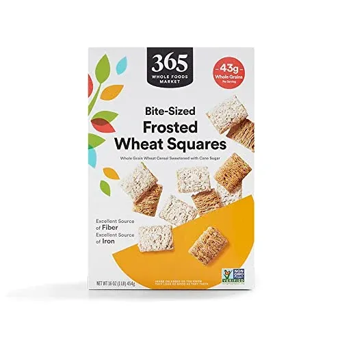 365 by Whole Foods Market Frosted Wheat Squares Cereal, 16 Ounce