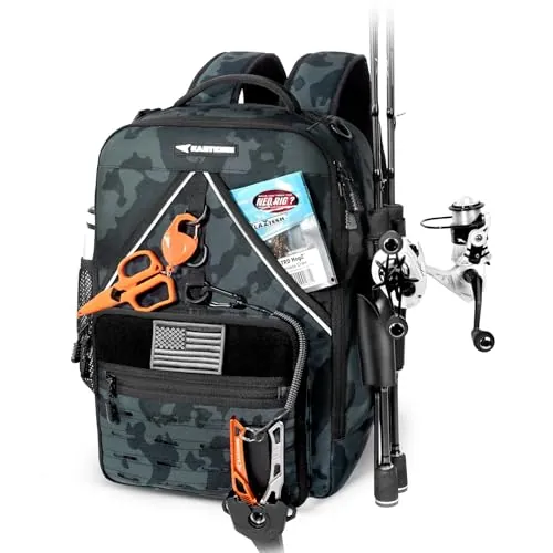 KastKing KastMate Fishing Backpack With 2 Rod Holders
