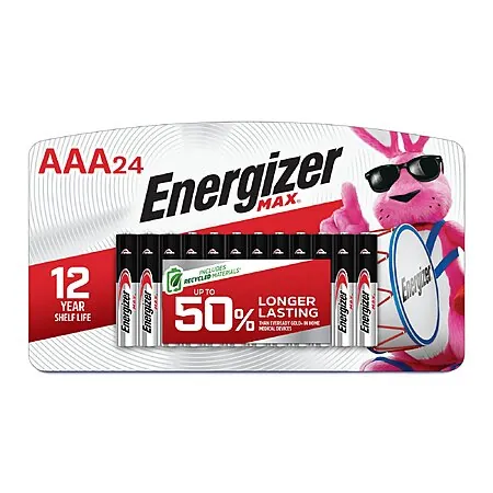 24-Pk Energizer MAX Alkaline AAA Batteries