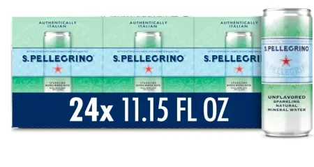 24-Pack Sanpellegrino Sparkling Natural Mineral Water (11.15 fl. oz. Cans)