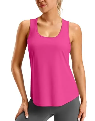 SANTINY Women's Racerback Workout Top