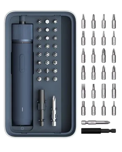 HOTO 25-Piece Upgraded Electric Screwdriver Kit 1500mAh