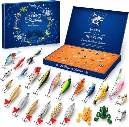 24-Piece VTYEPOU Fishing Lure Advent Calendar