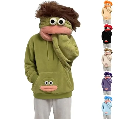 Big Mouth Monster Y2K Hoodies