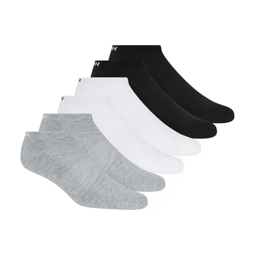 DKNY Men's Sport Cushion Low Cut Socks 6-Pack