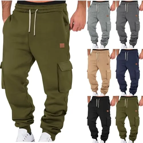 Men Baggy Joggers Gym Sports Track Pants