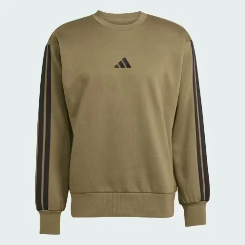 adidas Essentials 3-Stripes Fleece Sweatshirt