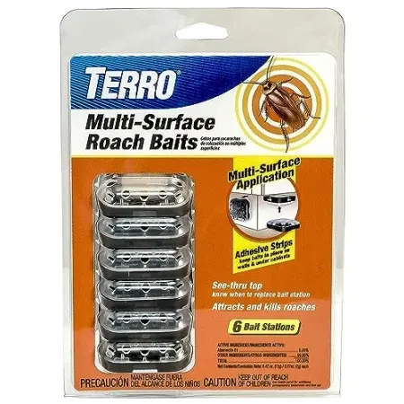 6-Pack TERRO Multi-Surface Roach Bait Stations