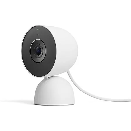 Used Like New: Google Nest Cam 2K Indoor Wired Security Camera (3rd Gen, Snow)
