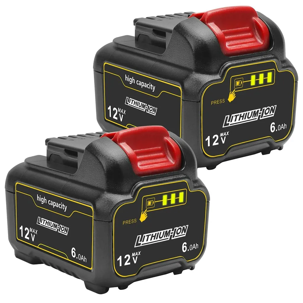 6.0Ah 12V Lithium-Ion Replacement Batteries for DeWalt 12V Tools