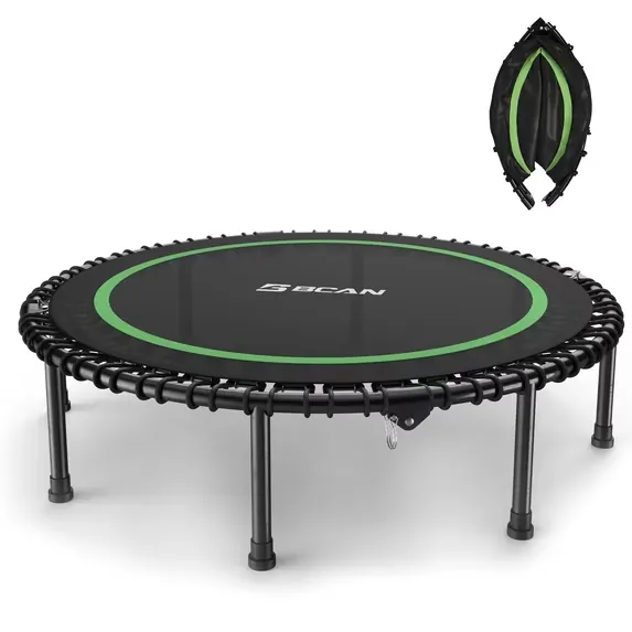BCAN 48" Fitness Trampoline with Bungees