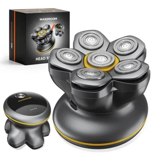 MAXGROOM Mini Head Shaver for Bald Men Octo-Flex Design