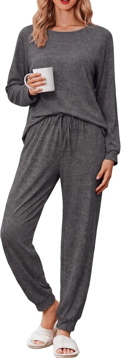 Ekouaer Women’s Long Sleeve Lounge Set