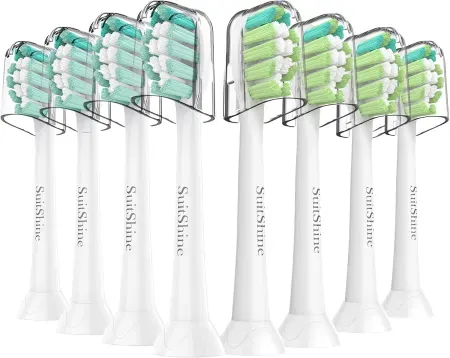 8-Pack SuitShine Replacement Toothbrush Heads