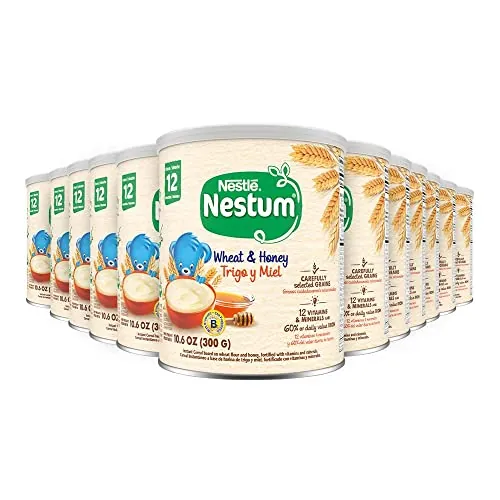 Nestle Nestum Wheat and Honey Infant Cereal 10.5 Oz 12-Pack