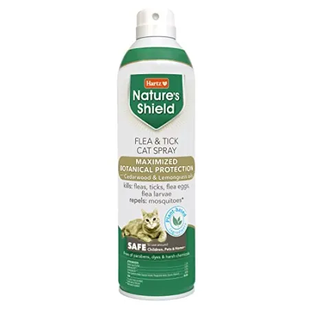 14oz Hartz Nature’s Shield Flea & Tick Spray Treatment for Cats