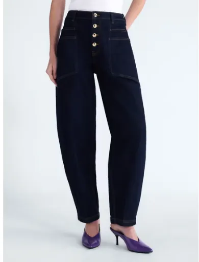 Scoop Women's and Women's Plus High Rise Tapered Leg Pants, 30-Inch Inseam, 98% Cotton