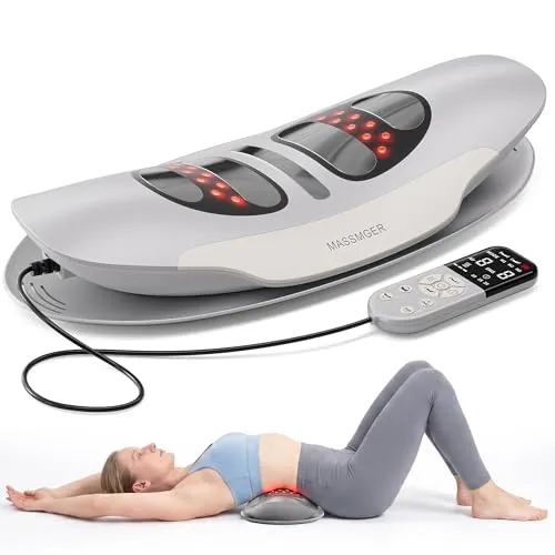 Electric Lumbar Massager/Traction Device w/Heat