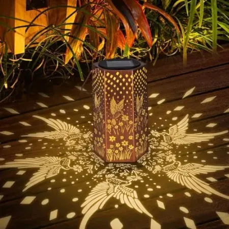 Eandisom Hummingbird Outdoor Solar Lantern