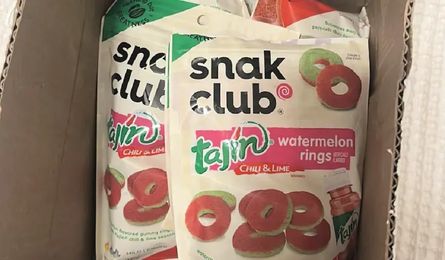 Snak Club Tajin Watermelon Rings Gummy Candy 6-Pack
