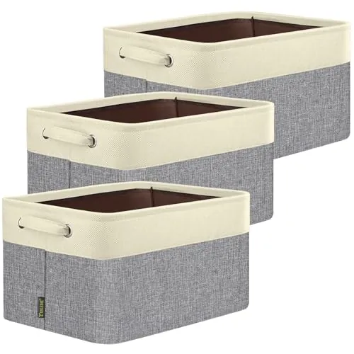 Baleine 15"x 11"x 9.5" Fabric Storage Bins 3-Pack