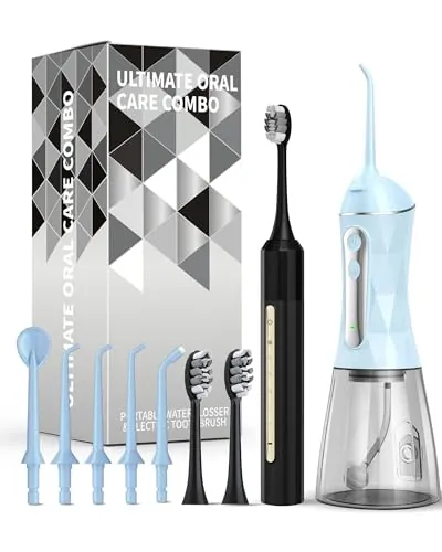 Lumivoid Electric Toothbrush & Water Flosser 2-in-1 Oral Care Kit