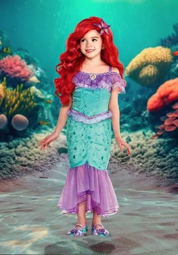 Girl's Ariel Little Mermaid Halloween Costume