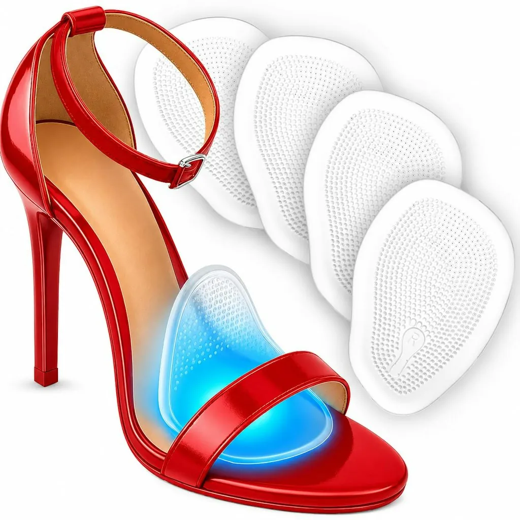 Ball of Foot Cushion Gel Shoe Insert Pad 4-Pack