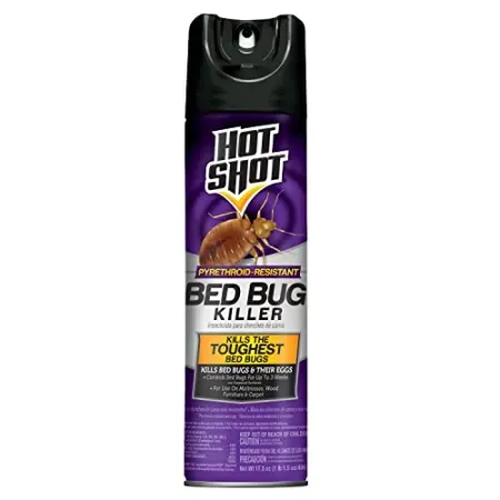17.5oz Hot Shot Pyrethroid-Resistant Bed Bug Killer Spray