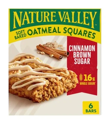 6-Count Nature Valley Cinnamon Brown Sugar Soft-Baked Oatmeal Squares (1.24 oz)