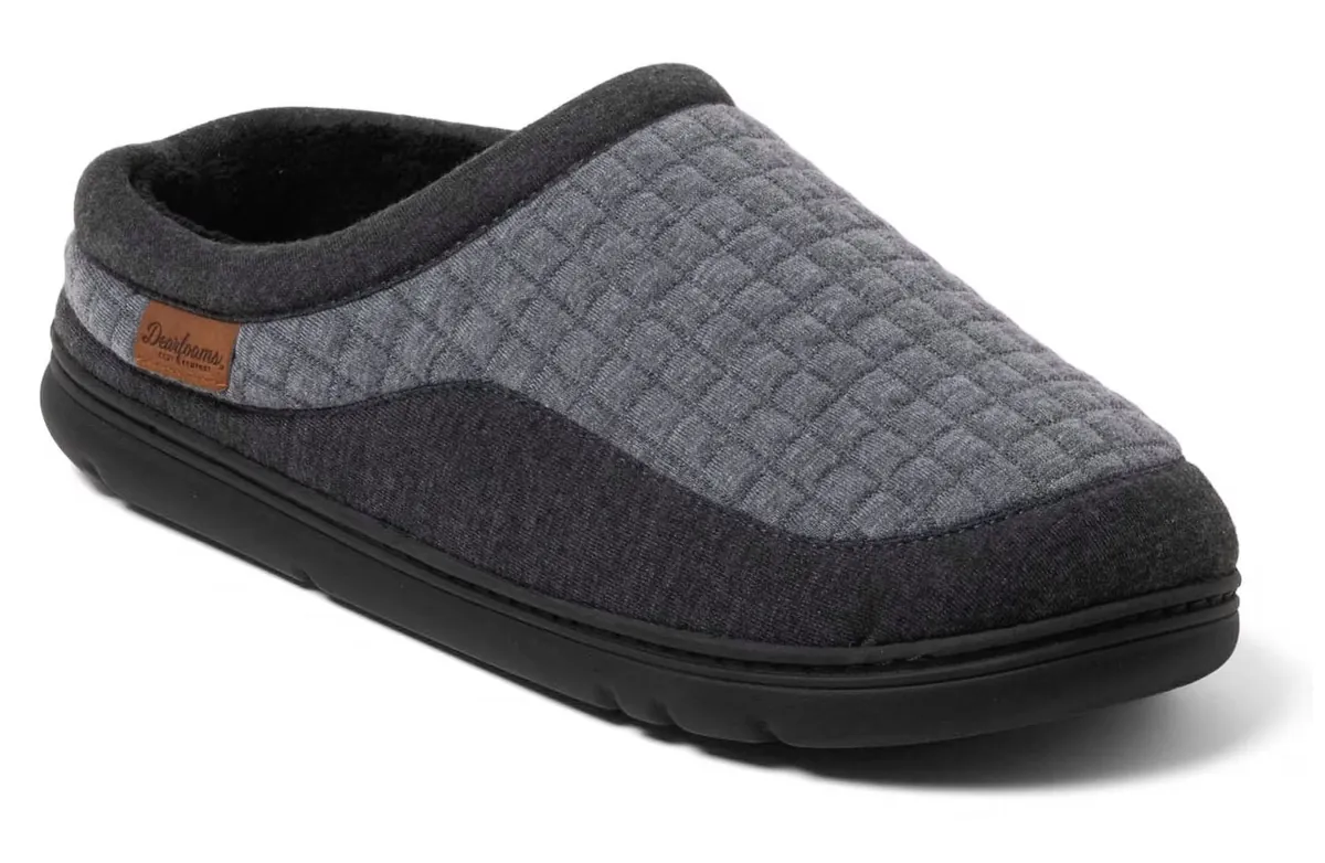 Dearfoams Cozy Comfort Mens Lounge Clog Slipper