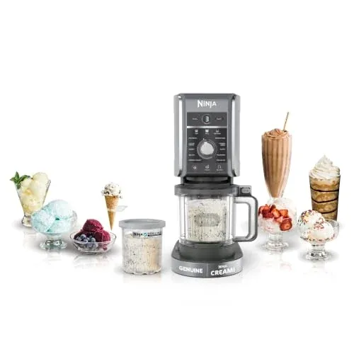 Ninja NC501 CREAMi Deluxe 11-in-1 Ice Cream & Frozen Treat Maker 24-Oz
