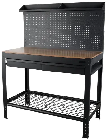 Hyper Tough 48" Steel Workbench with Steel Mesh