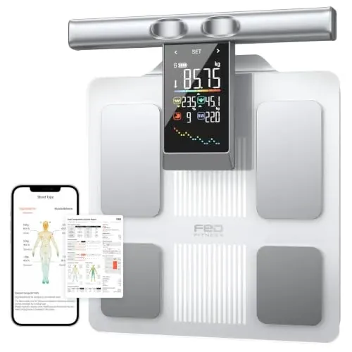 Smart Body Weight Scale with 8-Electrode BIA and 4.7" Large Display