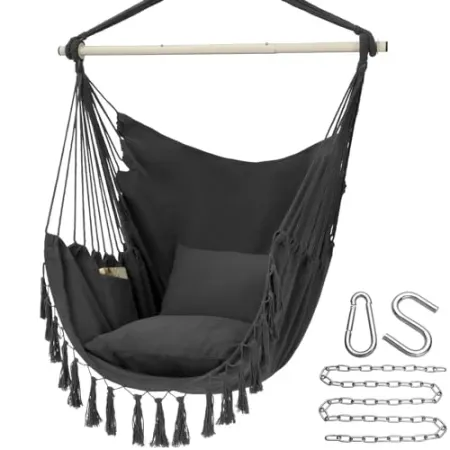 Y- STOP Macrame Hanging Hammock Chair