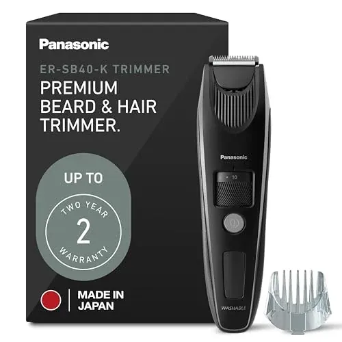 Panasonic ER-SB40-K Beard Trimmer for Men 0.5-10 mm Lengths