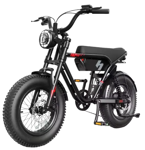Hopepeak D10 1,500W 16" Fat Tire Electric Mountain Bike