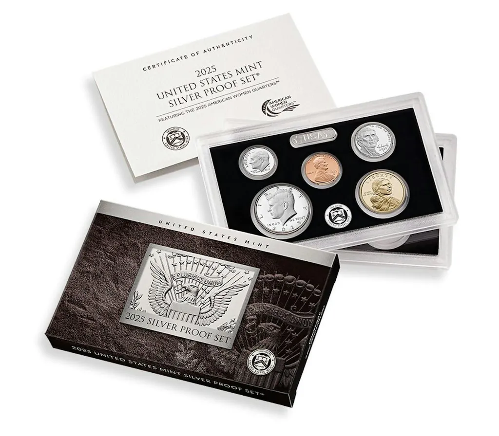 2025 S Silver Proof Set Collection (US Mint Brilliant Uncirculated)