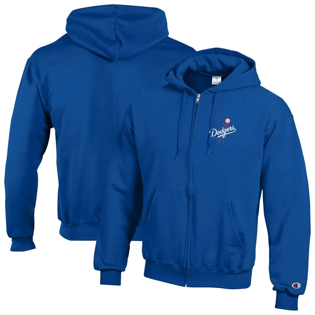 Los Angeles Dodgers Champion Powerblend Full-Zip Hoodie