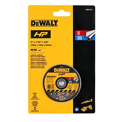 DeWALT 3" Bonded Cutting Wheels 3-Pack
