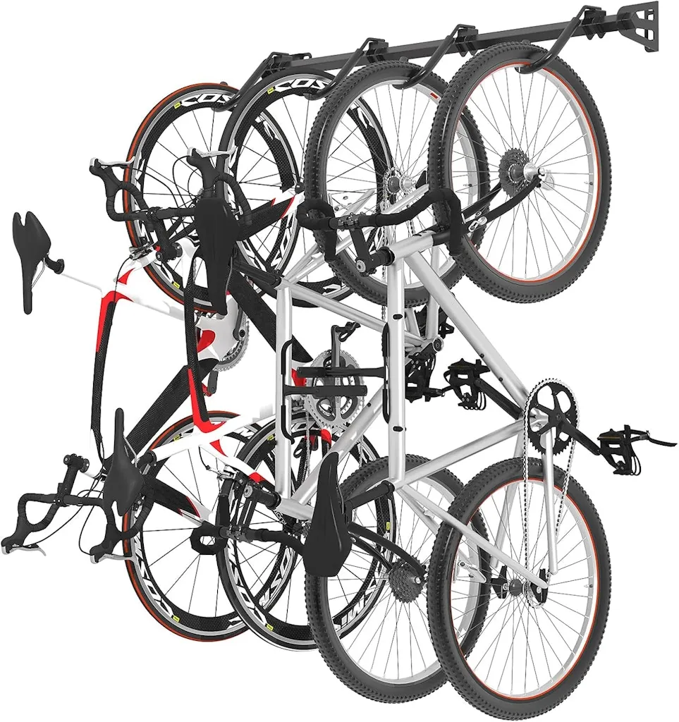 Fleximounts 4-Bike Wall-Mounted Storage Rack