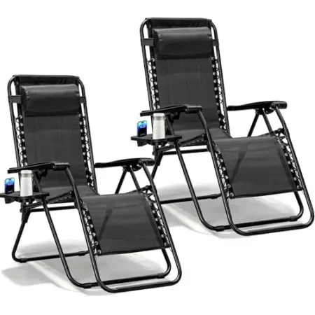 Set-of-2 Make Changes Zero Gravity Chairs