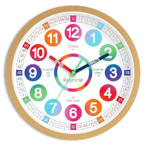 Kids Learning Analog Wall Clock